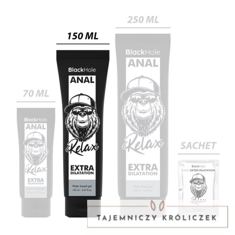 Black Hole żel relaksująco-rozszerzający na bazie wody 150 ml BLACK HOLE