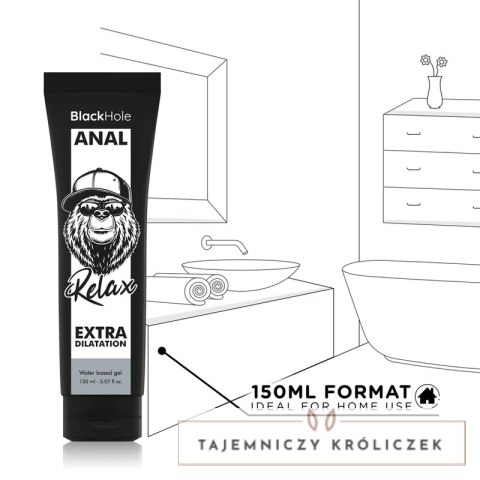 Black Hole żel relaksująco-rozszerzający na bazie wody 150 ml BLACK HOLE