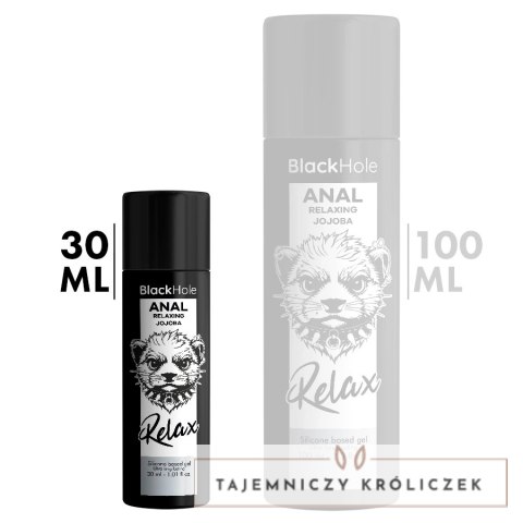 Black Hole żel silikonowy relaksujący, do nawilżania, 30 ml BLACK HOLE