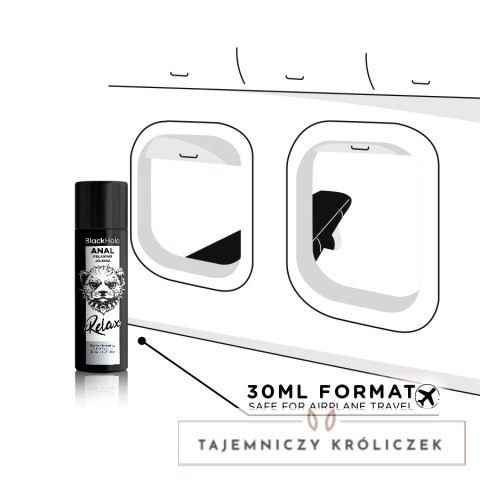 Black Hole żel silikonowy relaksujący, do nawilżania, 30 ml BLACK HOLE