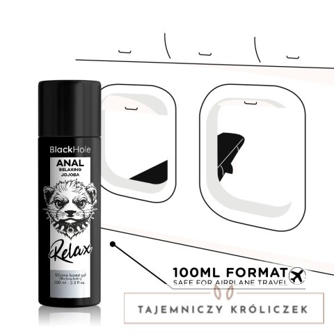 Black Hole żel silikonowy relaksujący do pielęgnacji intymnej 30 ml BLACK HOLE