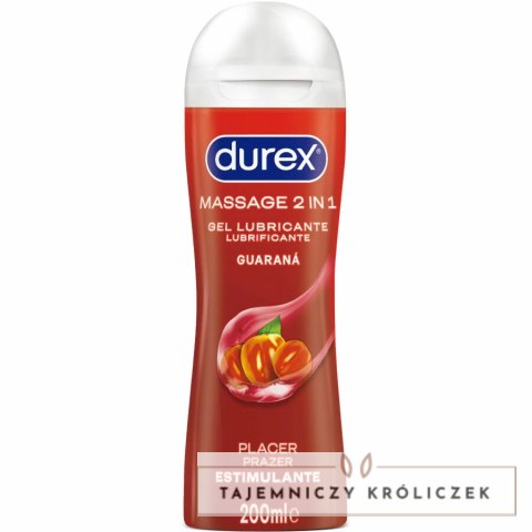 Durex Play Massage 2w1 Guarana żel do masażu i nawilżania 200ml Durex