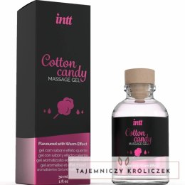 INTT Cotton Candy Żel do masażu rozgrzewający 30 ml słodki aromat INTT