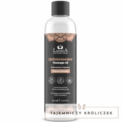 Intimateline Luxuria Olejek do Masażu Czekoladowy 150 ml - Naturalny Nawilżający INTIMATELINE