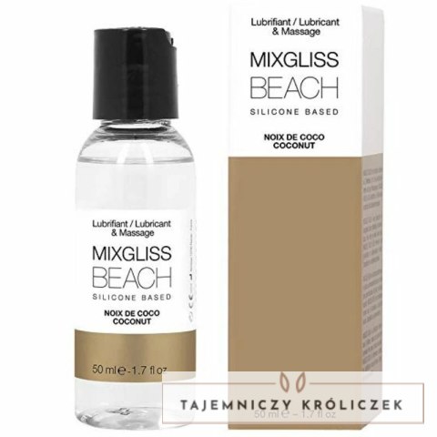 Mixgliss Beach silikonowy środek poślizgowy kokosowy 50 ml MIXGLISS