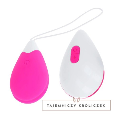 OHMAMA Jajko wibrujące teksturowane 10 trybow rożowo-białe USB OHMAMA