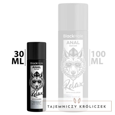 Realax Black Hole żel wodny z hialuronem 30ml - pielęgnacja i ochrona BLACK HOLE
