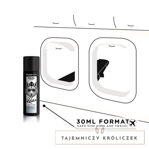 Realax Black Hole żel wodny z hialuronem 30ml - pielęgnacja i ochrona BLACK HOLE