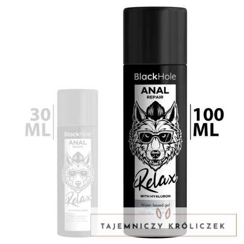 Realax Black Hole żel wodny z hialuronem, relaksujący, 100 ml BLACK HOLE