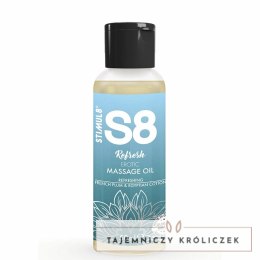 S8 Olejek do masażu Refresh Bawełniany 50ml - French Plum & Egyptian Cotton STIMUL8