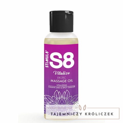 S8 Vitalize Olejek do masażu limonka 50ml - odżywczy, naturalny skład STIMUL8