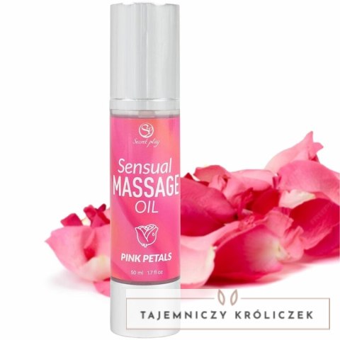 Secret Play Olejek do Masażu Płatki Roży 50ml - satynowa pielęgnacja SECRETPLAY
