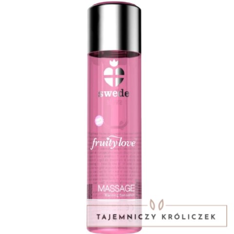 Swede Fruity Love Olejek do masażu truskawkowe wino efekt rozgrzewający 120ml SWEDE