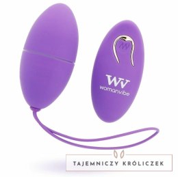 Womanvibe Alsan Egg zdalne sterowanie, silikon fioletowy, 12 trybow WOMANVIBE