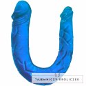 Baile Double Joy - elastyczny model intymny podwojny, niebieski, 30,5 cm BAILE
