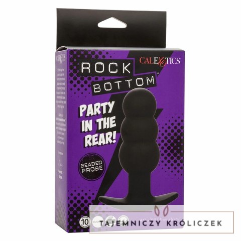CalExotics Rock Bottom Beaded czarna sonda analna 10 trybow silikon USB CALEXOTICS