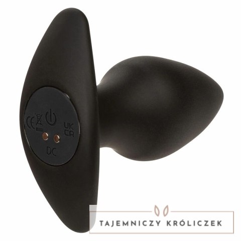 CalExotics Rock Bottom Perfect Plug 10 Trybow Wibracji Czarny Silikon CALEXOTICS