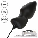 CalExotics Rock Bottom Perfect Plug 10 Trybow Wibracji Czarny Silikon CALEXOTICS