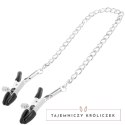 Darkness Metalowe Zaciski Regulowane na Sutki z Łańcuszkiem Unisex DARKNESS