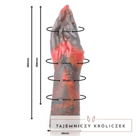 EPIC Lilith S silikonowa maszyna intymna 16 cm - czarna EPIC