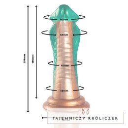 EPIC Python Cobra Zielony - Model silikonowy inspirowany mitologią, 205 mm EPIC