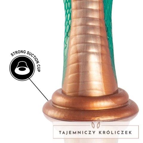 EPIC Python Cobra Zielony - Model silikonowy inspirowany mitologią, 205 mm EPIC