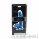 GET REAL Happy Dicks 12 cm model z kulkami, niebieski, przyssawka GET REAL