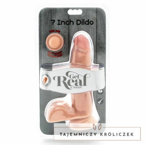 GET REAL Model Double Density 12 cm Naturalny z Przyssawką TPE GET REAL