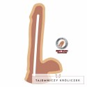 Get Real Dual Density 17 cm - Model intymny z przyssawką, kolor cielisty GET REAL