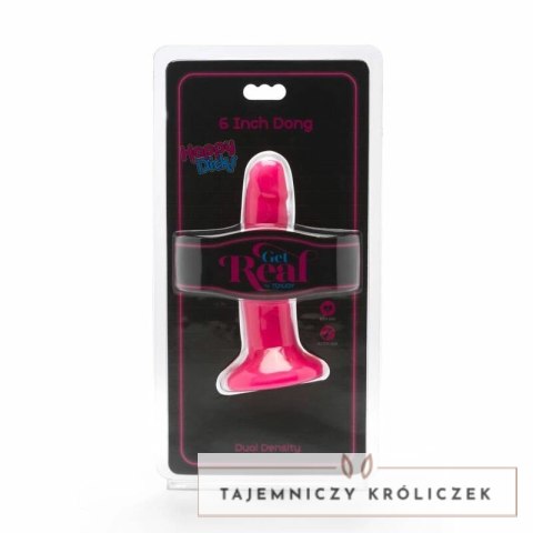 Get Real Happy Dicks Dong 12 cm rożowy - model z przyssawką PVC GET REAL