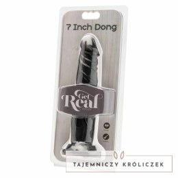 Get Real Model 18 cm Czarny - Anatomiczny element intymny PVC GET REAL