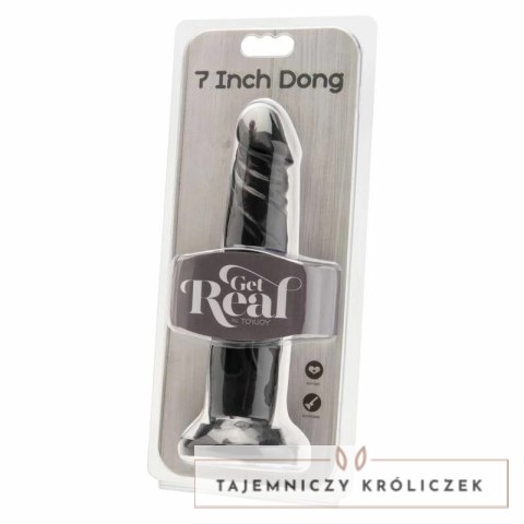 Get Real Model 18 cm Czarny - Anatomiczny element intymny PVC GET REAL