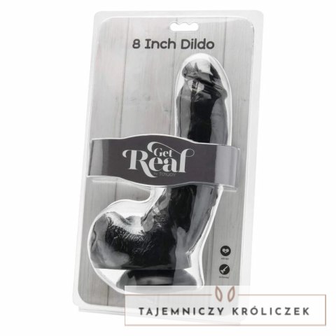 Get Real Model 20,5 cm Czarny - Anatomiczna Forma z Kulistymi Elementami GET REAL