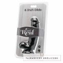 Get Real model 12 cm z kulkami czarny - anatomiczny model intymny PVC GET REAL