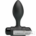 Pretty Love BI-040077 Wibrujący anatomiczny korek silikonowy czarny 10 trybow PRETTY LOVE