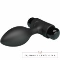 Pretty Love BI-040077 Wibrujący anatomiczny korek silikonowy czarny 10 trybow PRETTY LOVE