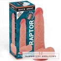 Rockarmy Liquid Silicone Raptor 24 cm - model z przyssawką, naturalny ROCK ARMY
