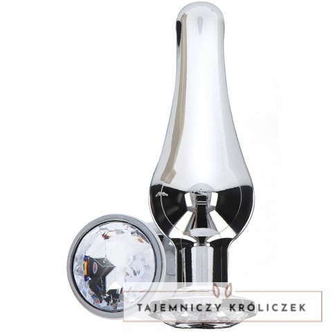 ToyJoy Diamond Bum Bijou Large - Aluminiowy model z ozdobą kryształową TOYJOY