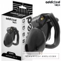 Addicted Toys Locked Midnight Cell S - system kontroli, 4 pierścienie, 4.8 cm ADDICTED