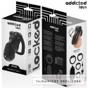 Addicted Toys Locked Midnight Cell System L - klatka zabezpieczająca, czarna ADDICTED