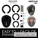 Addicted Toys Locked - system blokady bezkluczykowej, 11,5 cm, czarny ADDICTED