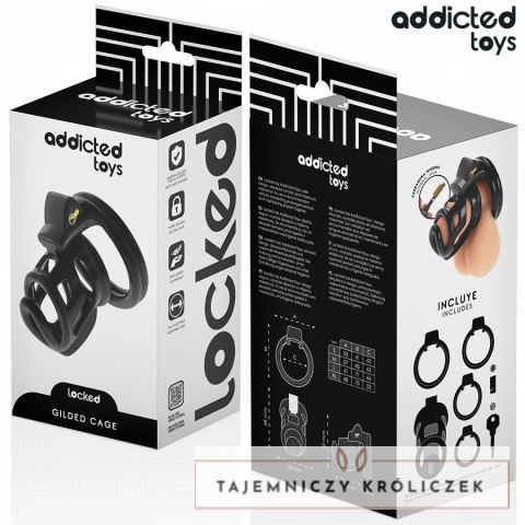 Addicted Toys Locked - system blokujący, stalowy, 8,5 cm, rozmiar M ADDICTED