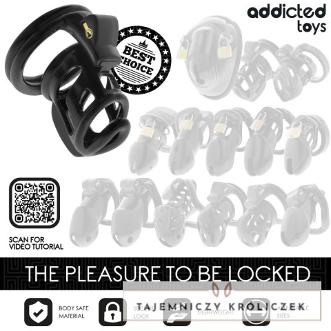 Addicted Toys Locked - system blokujący, stalowy, 8,5 cm, rozmiar M ADDICTED