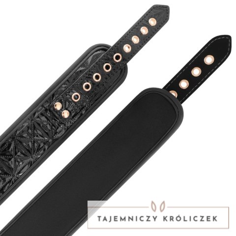 BEGME Black Edition kołnierz z neoprenu z łańcuszkiem i zaciskami, regulowany BEGME