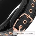BEGME Black Edition kołnierz z neoprenu z łańcuszkiem i zaciskami, regulowany BEGME
