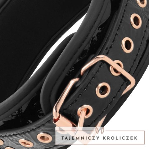 BEGME Black Edition kołnierz z neoprenu z łańcuszkiem i zaciskami, regulowany BEGME