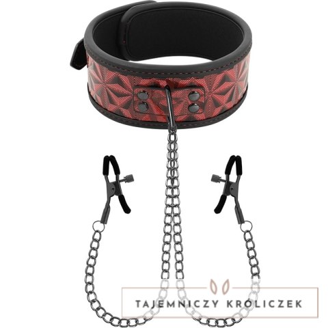 BEGME Red Edition - Kołnierz z neoprenową wyściołką i regulowanymi klipsami BEGME