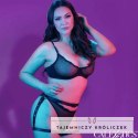 CalExotics Euphoria Multi Chain uprząż na udo Plus Size welur/skora CALEXOTICS