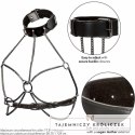 CalExotics Euphoria Plus Size - Uprząż z Kołnierzem i Łańcuszkami XL CALEXOTICS