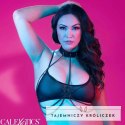 CalExotics Euphoria Plus Size - Uprząż z Kołnierzem i Łańcuszkami XL CALEXOTICS